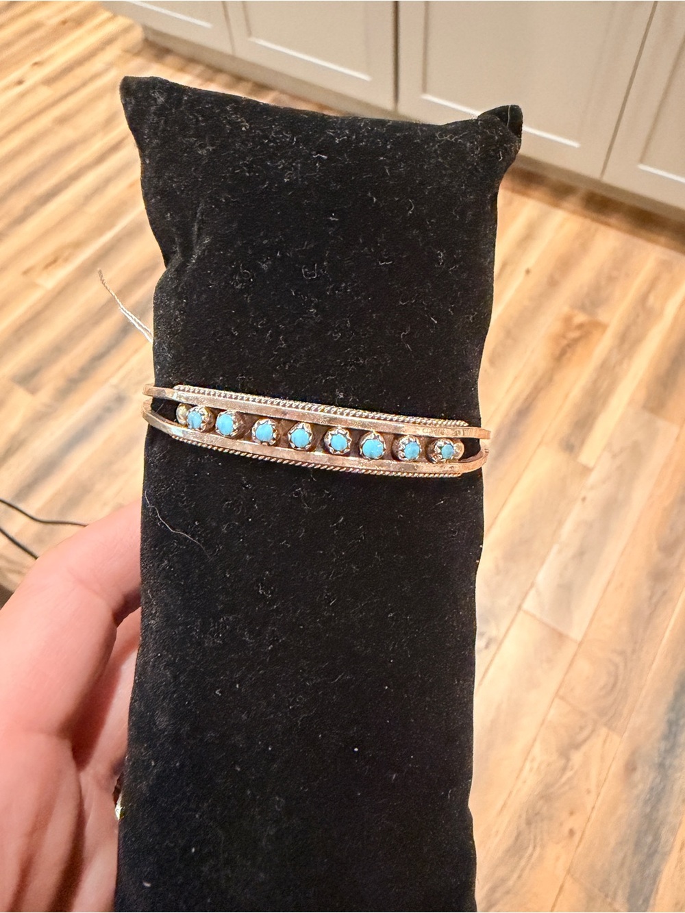 Native Made Turquoise Cuff - Picture 3 of 4